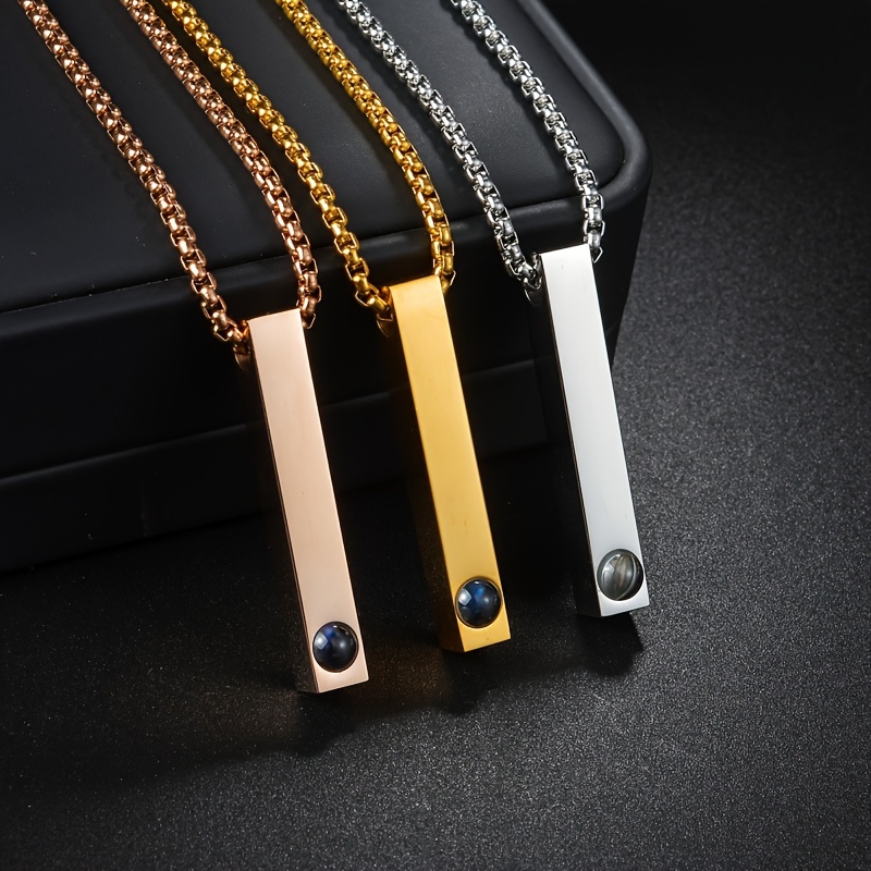 Custom Photo Projection Necklace Personalized Pendant Gift